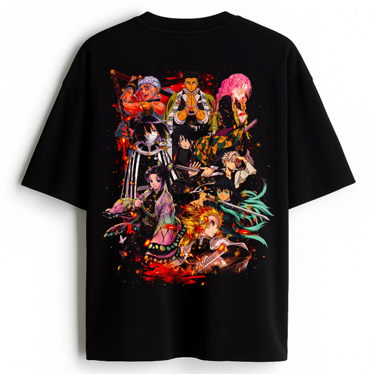 Pillars of Mastery - Premium Black Oversized Cotton Tee