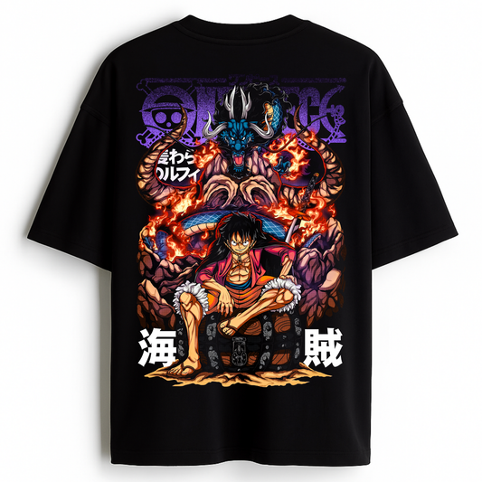 Clash of Kings - Premium Black Oversized Cotton Tee