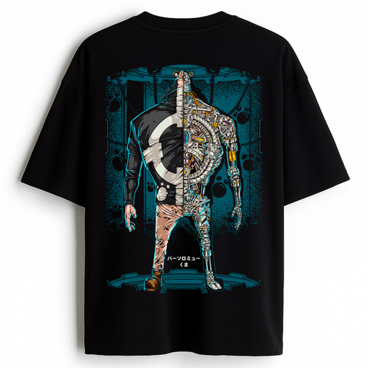 Silent Force - Premium Black Oversized Cotton Tee