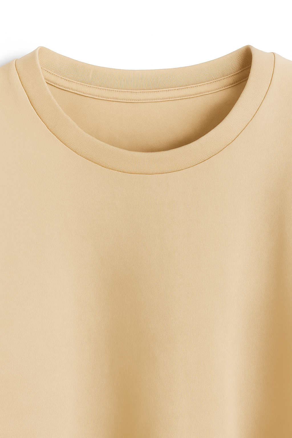 Sand Stone - Classic Beige Cotton Tee