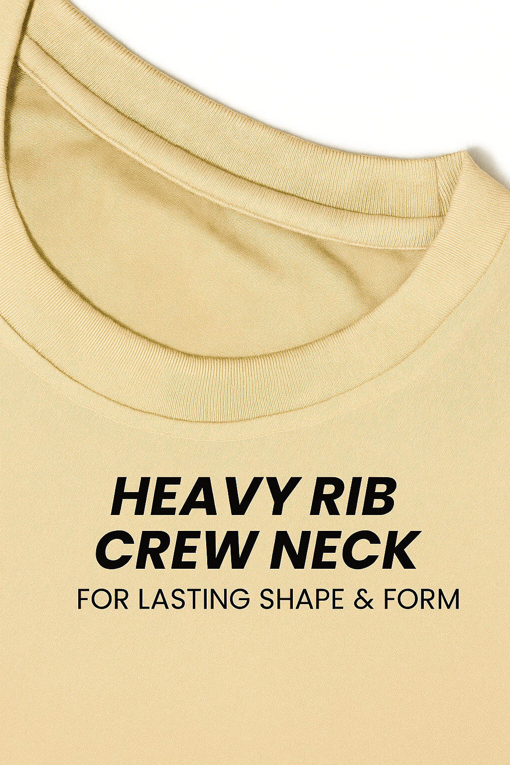 Sand Stone - Classic Beige Cotton Tee