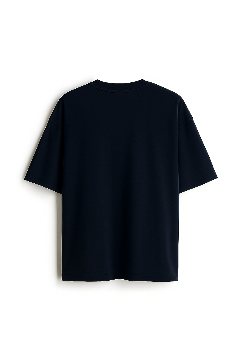 Midnight Essential - Premium Navy Blue Oversized Cotton Tee