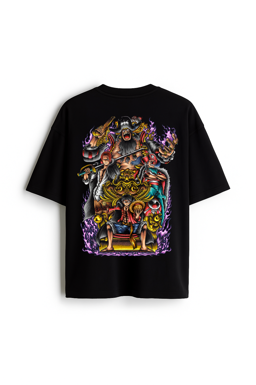 Crown of Power - Premium Black Oversized Cotton Tee