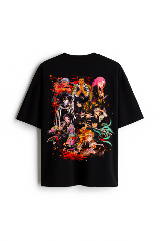 Pillars of Mastery - Premium Black Oversized Cotton Tee