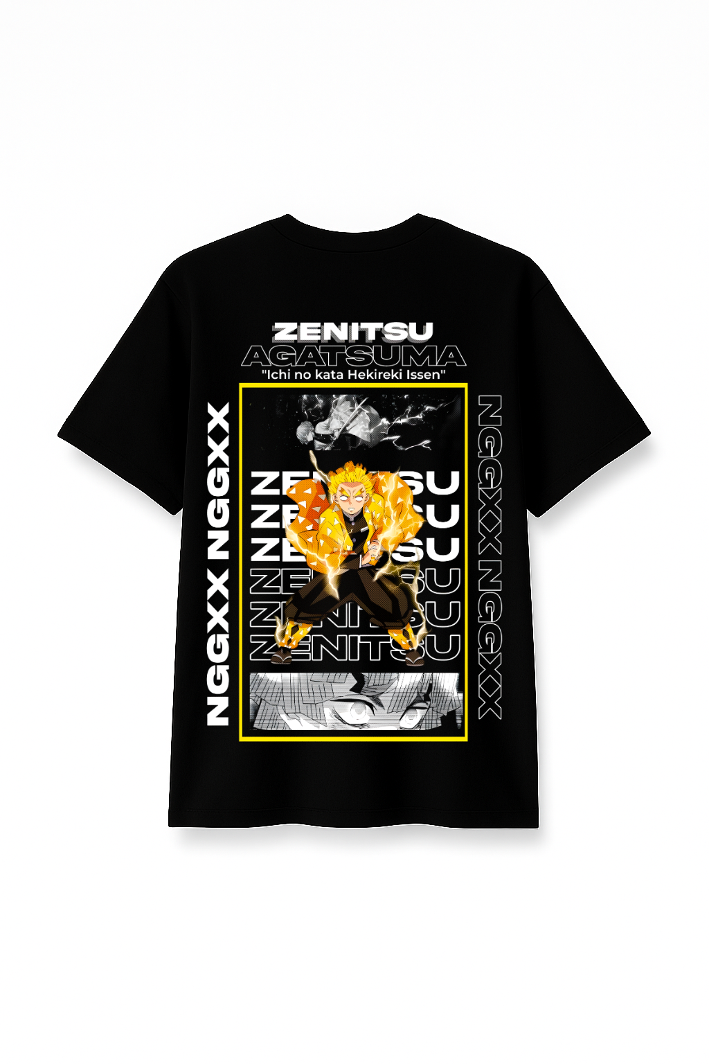 Silent Thunder - Premium Black Round Neck Cotton Tee