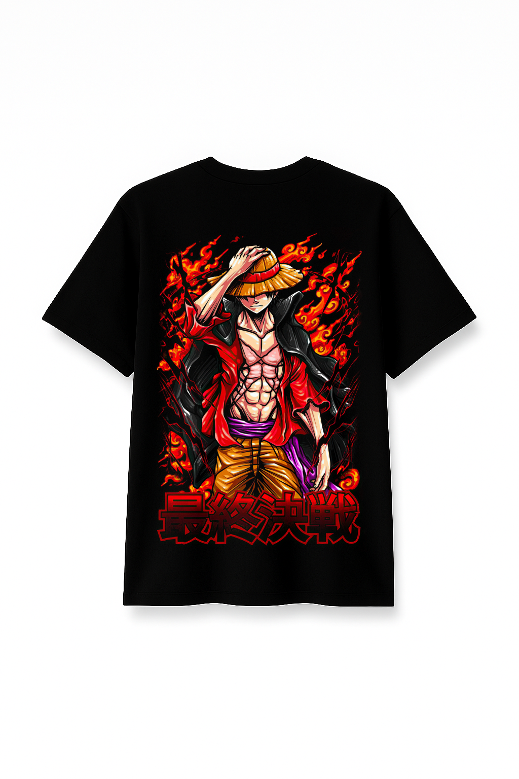 Burning Will - Premium Black Round Neck Cotton Tee