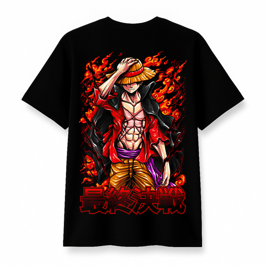Burning Will - Premium Black Round Neck Cotton Tee