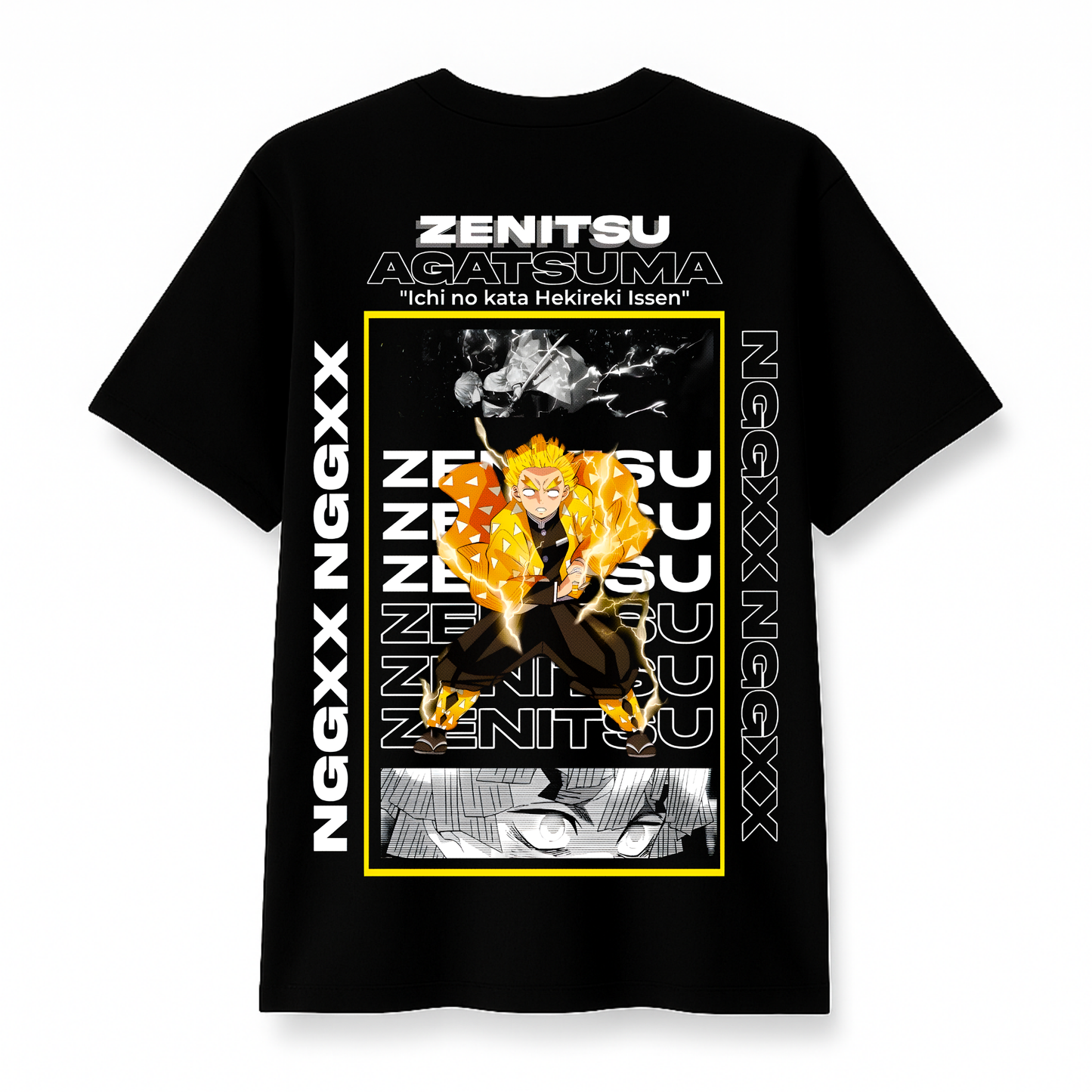 Silent Thunder - Premium Black Round Neck Cotton Tee