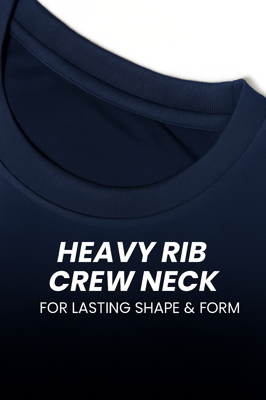 Midnight Essential - Premium Navy Blue Oversized Cotton Tee