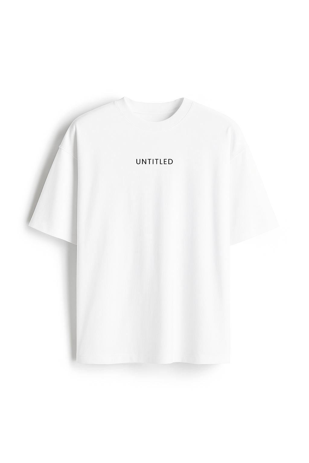 Untitled - Premium White Oversized Cotton Tee