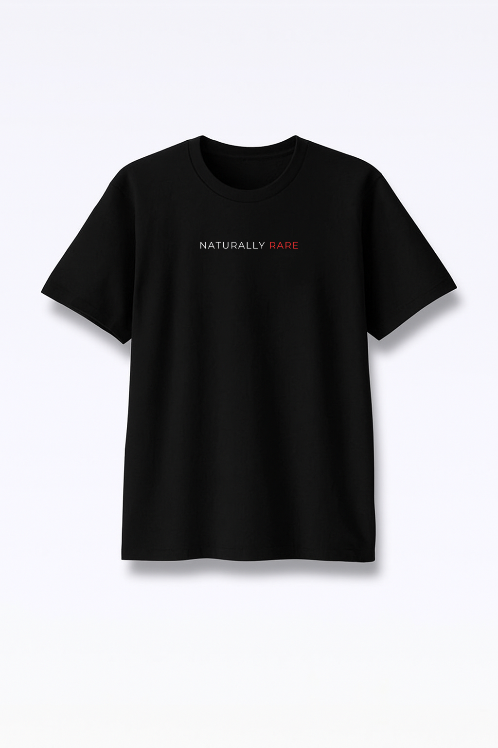 Naturally Rare - Premium Black Round Neck Tee