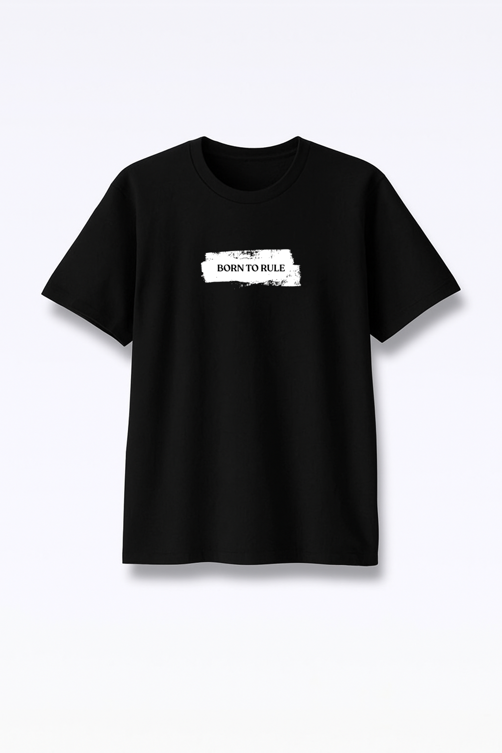 Born To Rule - Premium Black Round Neck Tee