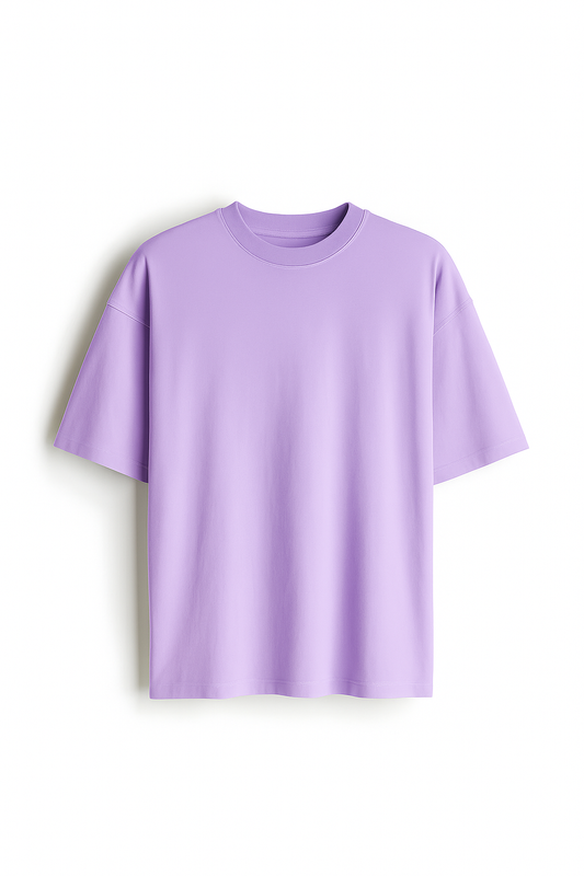 Lavender Dreams - Premium Lavender Oversized Cotton Tee