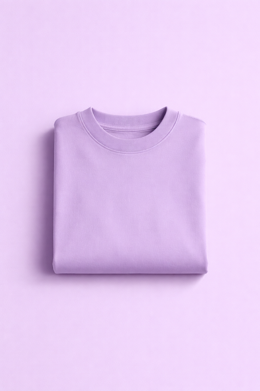 Lavender Dreams - Premium Lavender Oversized Cotton Tee